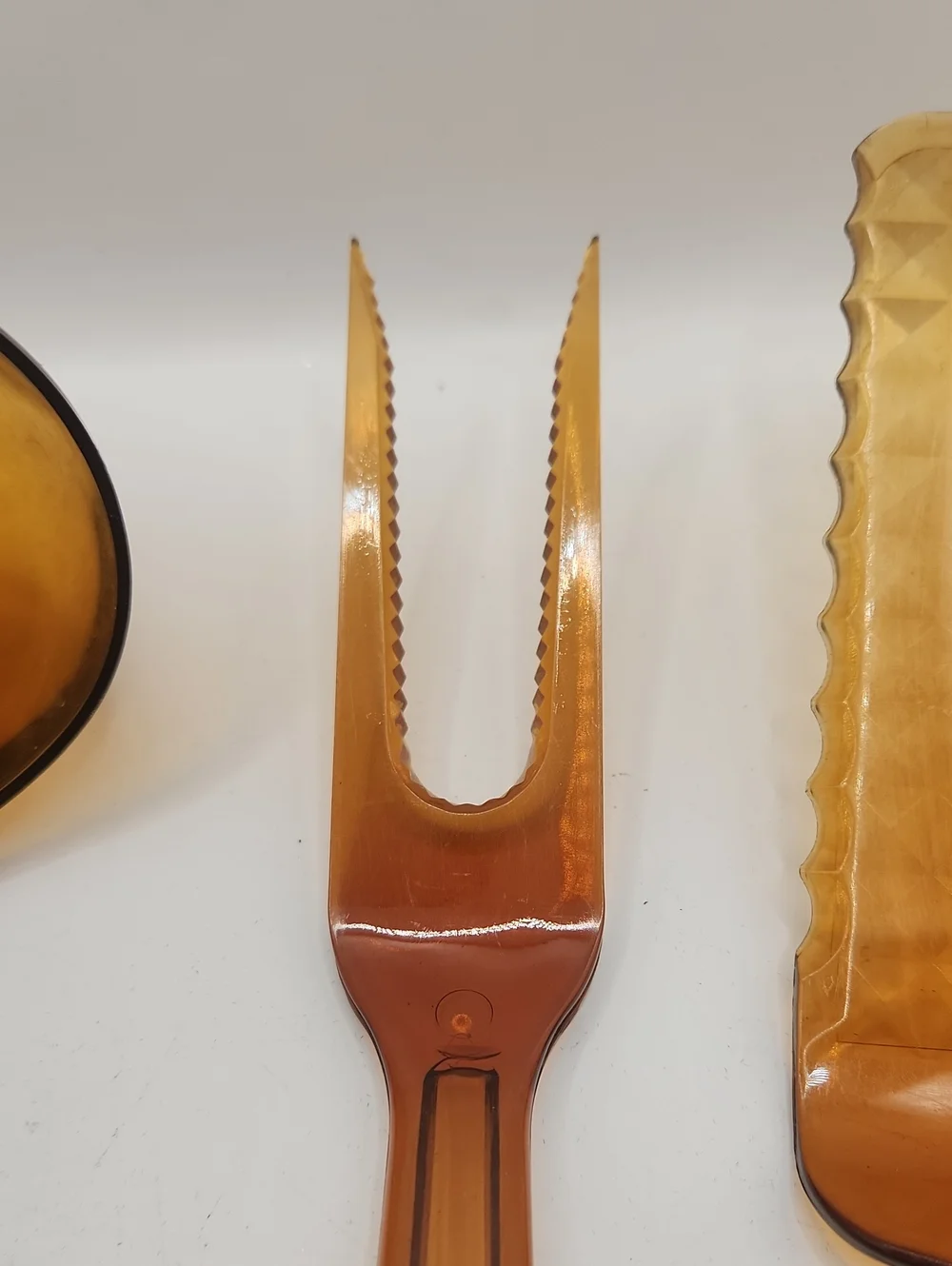 Vintage Ultratemp Amber Utensils Set 4 Piece USA Made